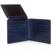 Portofel barbati din piele naturala DiAmanti Corleone Blu Scuro